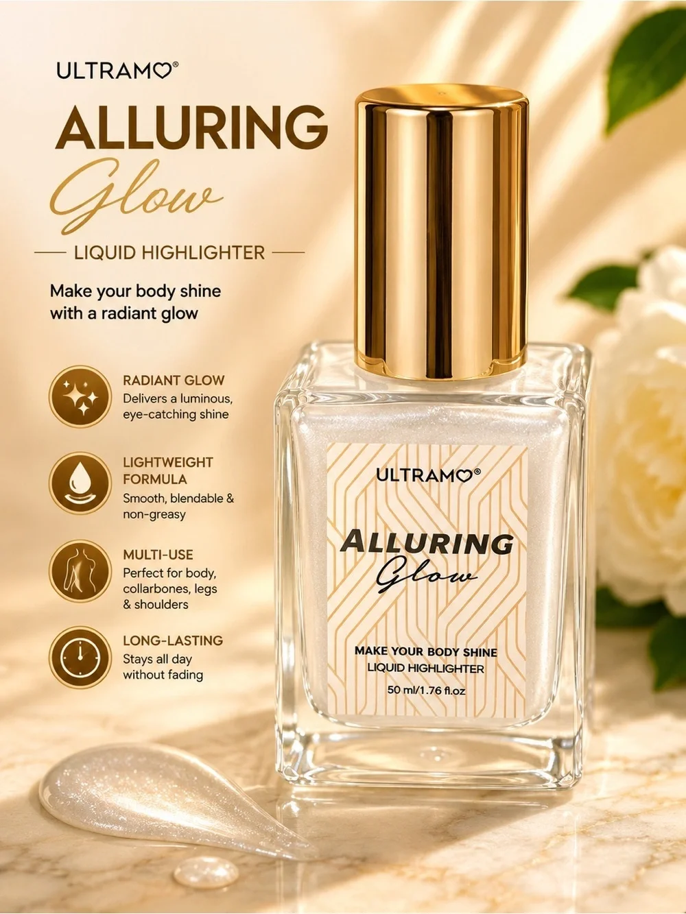 Alluring Glow Liquid Highlighter – Radiant Champagne